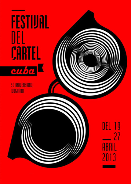 Poster for 2013 Festival del Cartel in Cuba